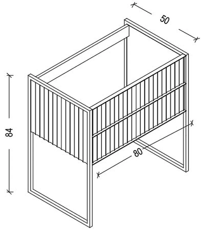 Тумба под раковину Boheme Armadi Art Monaco 80 866-080-BCR Черный глянец Хром МДФ / ЛДСП