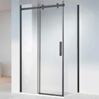 Душевой уголок Vincea Como-N 160x80 VSR-4CN8016CLB профиль Черный стекло прозрачное