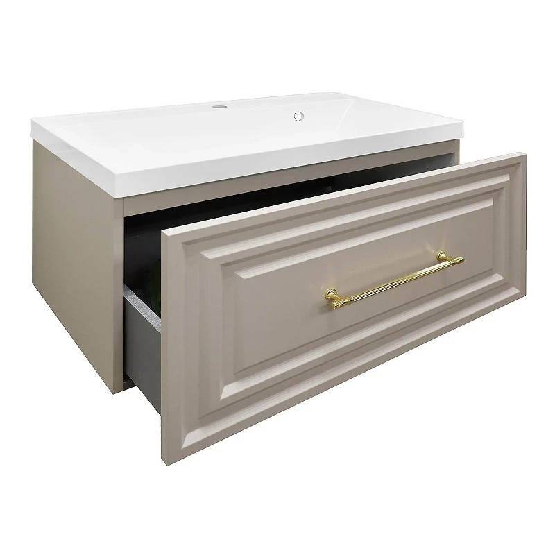 Тумба с раковиной Azario Laura 80 CS00096988 подвесная цвет Кашемир
