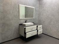 Зеркало Comforty Империя 120 00004143506 Белое МДФ / ЛДСП, стекло