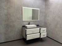 Зеркало Comforty Империя 120 00004143506 Белое МДФ / ЛДСП, стекло