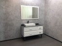 Зеркало Comforty Империя 120 00004143506 Белое МДФ / ЛДСП, стекло