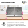 Кухонная мойка Iddis Edifice 75 EDI75G2i77 Графит нержавеющая сталь встраиваемая сверху, встраиваемая снизу