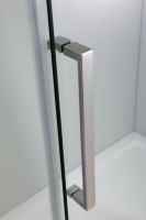 Душевой уголок Black&amp;White Stellar Wind S305 90х90 3059090 профиль Серебристый хром стекло прозрачное