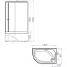 Душевая кабина Melodia della vita Classica 120x80 R MB01013 с гидромассажем