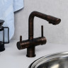 Смеситель для кухни WasserKRAFT A8047 Бронза темная латунь