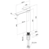 Смеситель для раковины Milardo Maze MAZBL01M01 Черный матовый