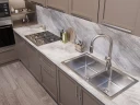 Кухонная мойка Oulin 86 OL-S8203 цвет Сатин