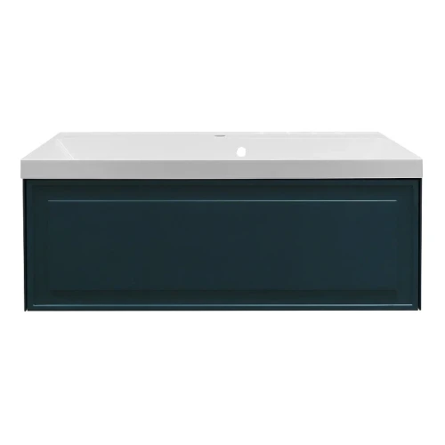 Тумба с раковиной Azario Беллони 100 CS00098074 подвесная цвет Зеленый