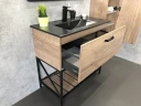 Тумба с раковиной Comforty Бредфорд 90 00004148003 Дуб темный МДФ / ЛДСП
