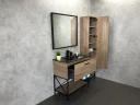 Тумба с раковиной Comforty Бредфорд 90 00004148003 Дуб темный МДФ / ЛДСП