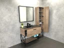 Тумба с раковиной Comforty Бредфорд 90 00004148003 Дуб темный МДФ / ЛДСП