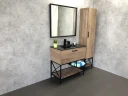Тумба с раковиной Comforty Бредфорд 90 00004148003 Дуб темный МДФ / ЛДСП