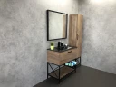 Тумба с раковиной Comforty Бредфорд 90 00004148003 Дуб темный МДФ / ЛДСП