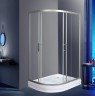 Душевой уголок WeltWasser WW500 С 120х90 R 10000012453 профиль Хром стекло прозрачное