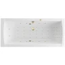 Акриловая ванна Excellent Aquaria Lux 180x80 WAEX.AQU18.NANO.GL цвет Белый с гидромассажем форсунки Золото