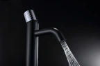 Смеситель для раковины Boheme Stick 121-BCR Черный Хром латунь