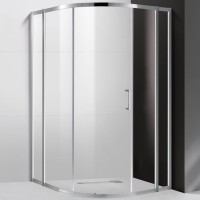 Душевой уголок Cezares Molveno R-11 120х120 MOLVENO-R-11-100+20-C-Cr-IV профиль Хром стекло прозрачное