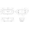 Акриловая ванна BelBagno 190x80 BB417-1900-800 без гидромассажа