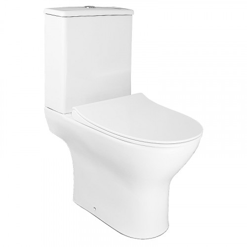 Унитаз компакт Azario Mist AZ-45 цвет Белый с бачком и сиденьем Микролифт