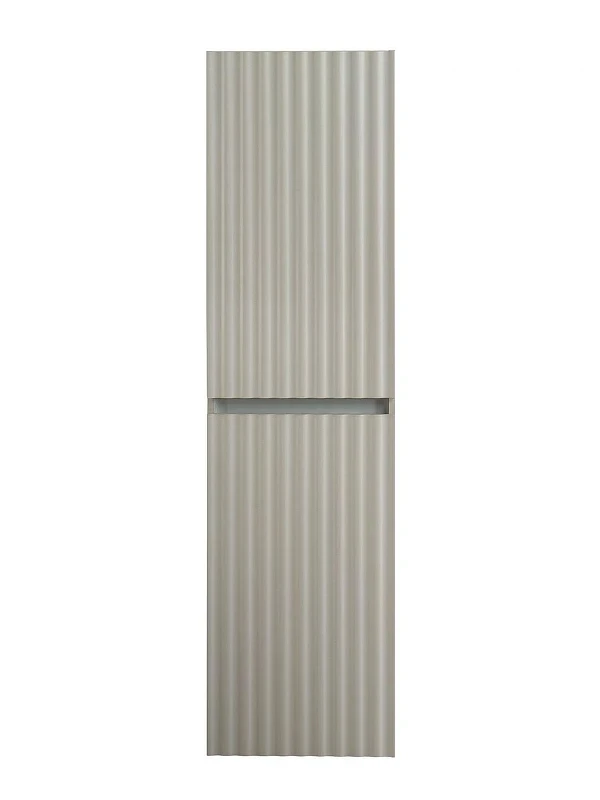 Шкаф пенал Art&Max Elegant 40 AM-ELEGANT-1500-2А-SO-GCM-LED подвесной цвет Светло-серый матовый
