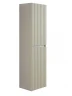Шкаф пенал Art&Max Elegant 40 AM-ELEGANT-1500-2А-SO-GCM-LED подвесной цвет Светло-серый матовый