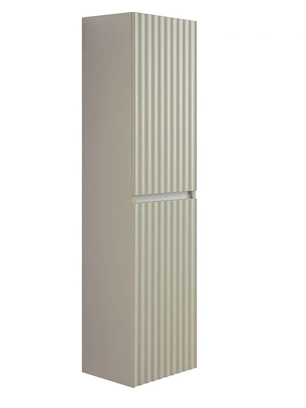 Шкаф пенал Art&Max Elegant 40 AM-ELEGANT-1500-2А-SO-GCM-LED подвесной цвет Светло-серый матовый