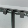 Душевая дверь Veconi Evo 120 E4-GR-120-01-C9 профиль Графит брашированный стекло прозрачное