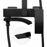 Душевая система Hansberge H5077BL Черная матовая