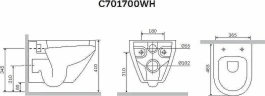 Унитаз с инсталляцией AM.PM Spirit FlashClean C701700WH+C707857WH + Grohe Rapid SL 38775001 с сиденьем Микролифт и клавишей смыва Хром