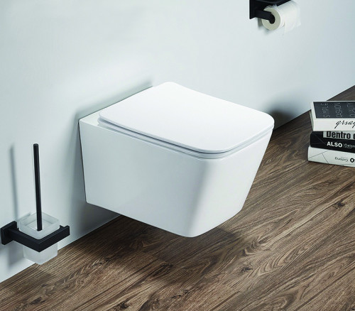 Унитаз Azario Nova AZ-2216 SP подвесной Белый с сиденьем Микролифт фаянс подвесной