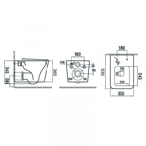 Унитаз Azario Nova AZ-2216 SP подвесной Белый с сиденьем Микролифт фаянс подвесной