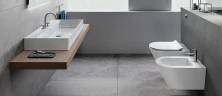 Раковина GSI Kube X 100 9423111 Белая фаянс подвесная, накладная