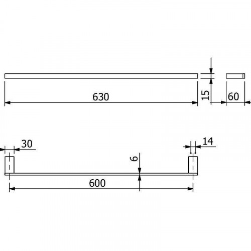 Полотенцедержатель Kludi Vela C 3197953 Белый матовый