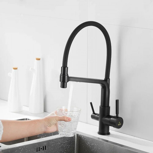 Смеситель для кухни Rose R658H цвет Черный