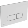 Комплект унитаза с инсталляцией Ideal Standard Tesi Rimless TT00003/115JG с сиденьем Микролифт и клавишей смыва Хром матовый фарфор подвесной