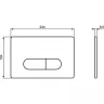 Комплект унитаза с инсталляцией Ideal Standard Tesi Rimless TT00003/115JG с сиденьем Микролифт и клавишей смыва Хром матовый фарфор подвесной