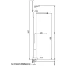 Смеситель для ванны Gattoni Soffio 8108/81DS Темный никель шлифованный