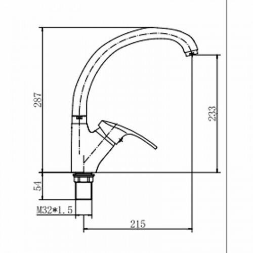 Смеситель для кухни Fashun A4106-2 цвет Хром