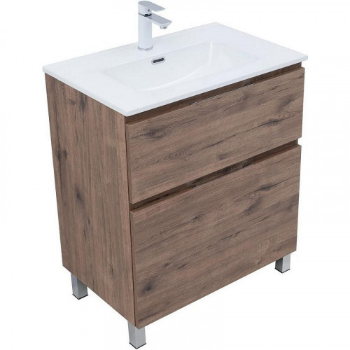 Тумба под раковину Aquanet Алвита New 70 344128 напольная Дуб веллингтон табак