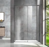 Душевая дверь Vincea Lugano 130 VDS-1L130CLGM-1 профиль Вороненая сталь стекло прозрачное