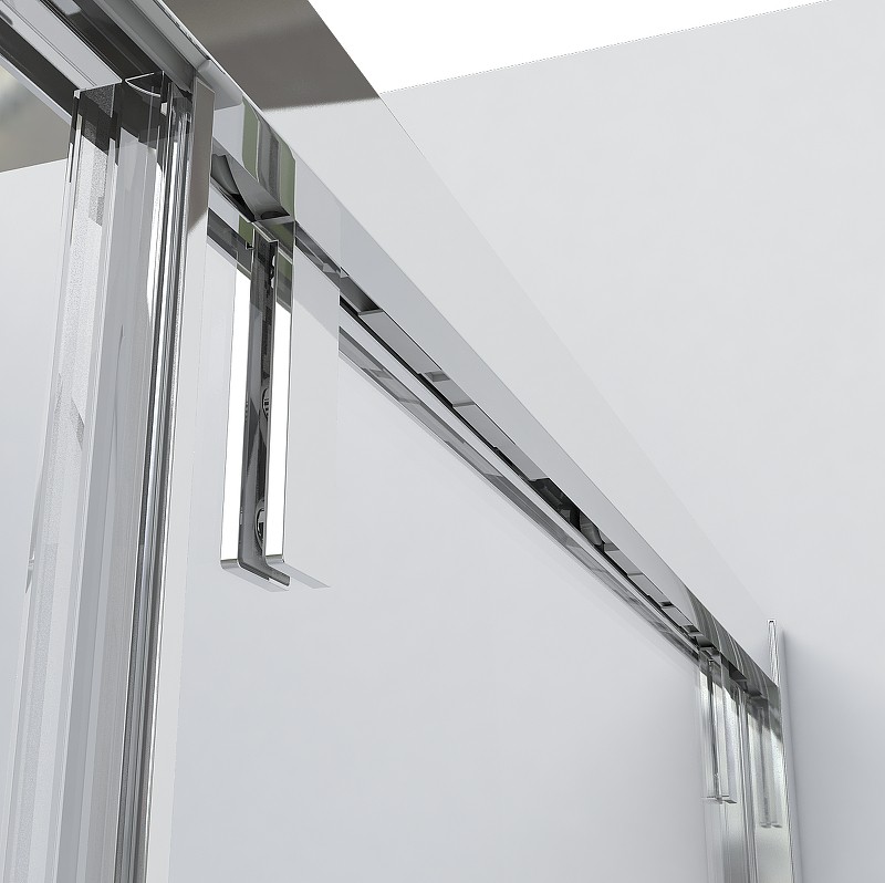 Душевая дверь Vincea Lugano 130 VDS-1L130CLGM-1 профиль Вороненая сталь стекло прозрачное
