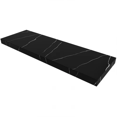 Столешница под раковину Boheme Armadi Art Flat 140 869-140-NM Черный мрамор искусственный камень (литьевой мрамор)