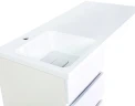 Тумба с раковиной Orange Optima 100 OP-40TUW+RAL Белый глянец МДФ / ЛДСП