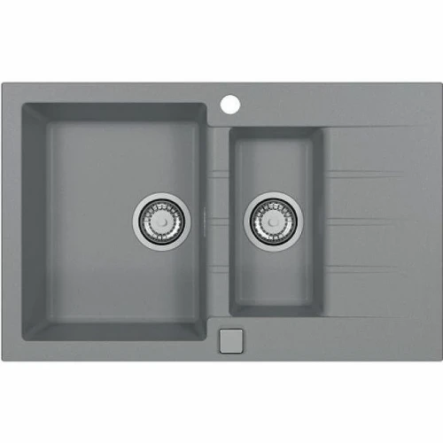 Кухонная мойка Alveus Granital Cadit 70 Concrete G81 790x500 1131360 Бетон искусственный камень (литьевой мрамор) встраиваемый