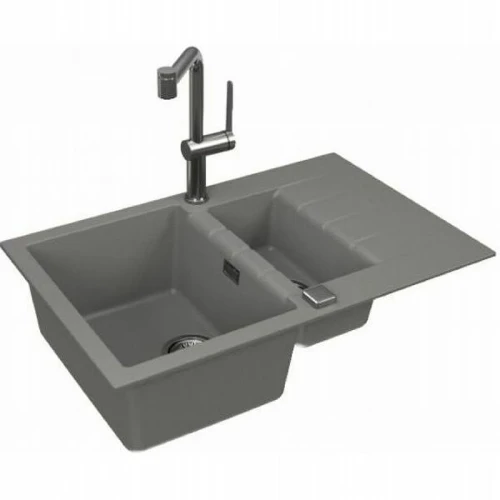 Кухонная мойка Alveus Granital Cadit 70 Concrete G81 790x500 1131360 Бетон искусственный камень (литьевой мрамор) встраиваемый