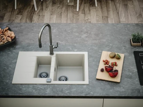 Кухонная мойка Alveus Granital Cadit 70 Concrete G81 790x500 1131360 Бетон искусственный камень (литьевой мрамор) встраиваемый
