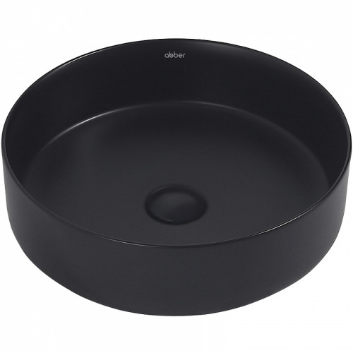 Раковина-чаша Abber Bequem 40 AC2109MB Черная матовая фаянс накладная