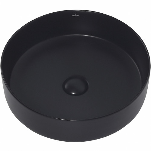 Раковина-чаша Abber Bequem 40 AC2109MB Черная матовая фаянс накладная