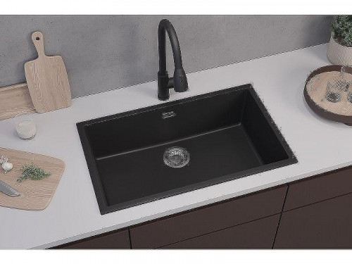 Кухонная мойка Alveus Granital Omni 40 Deep Black G90 750x450x198 1150063 Черная матовая